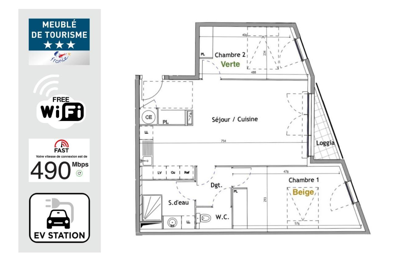 Jungle Montpeul: Urban Oasis With Fiber Wi-fi And Loggia Apartment
