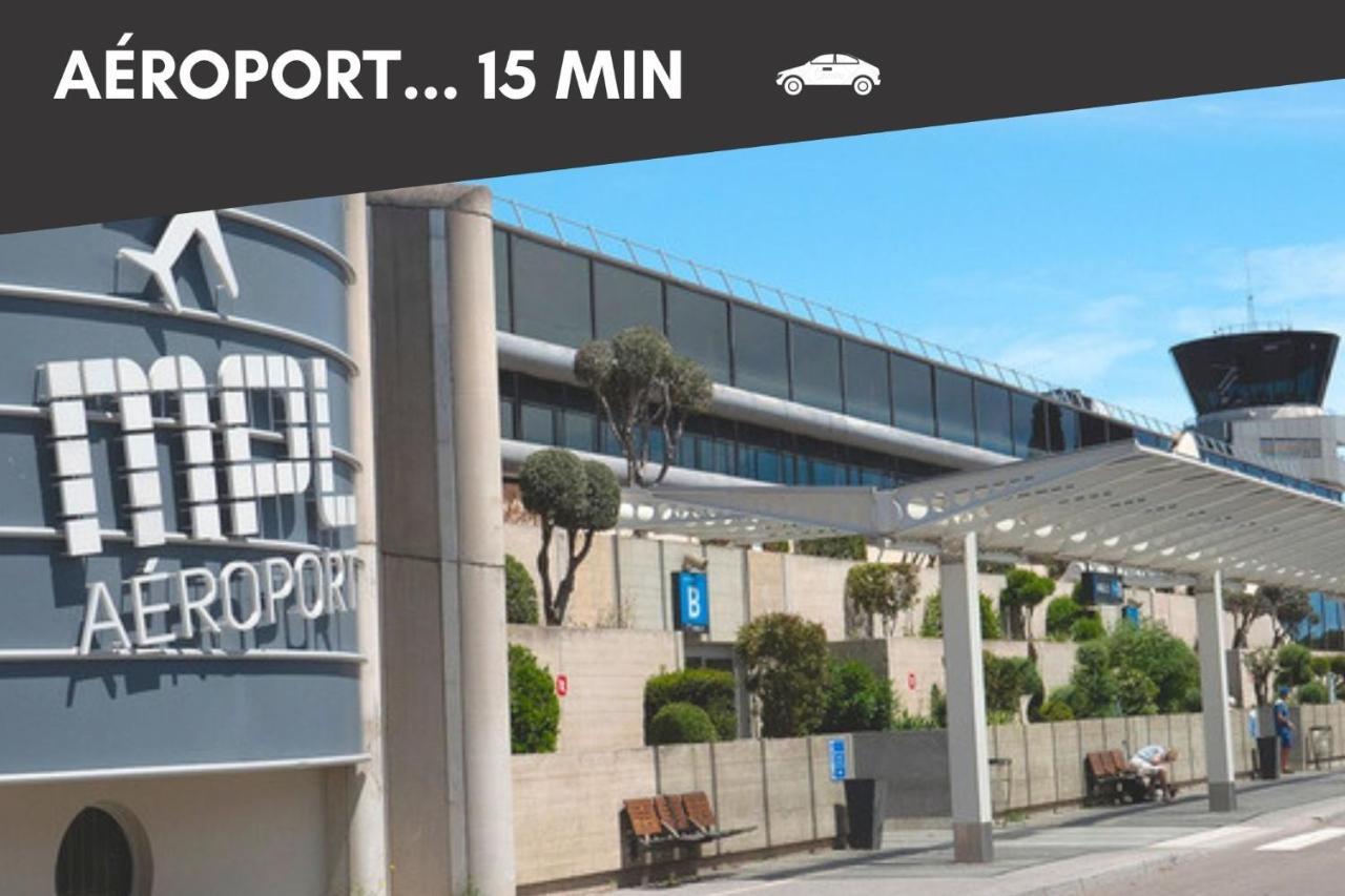 Apartamento Nouveau - Jungle Montpeul - Clim - Wifi Fibre - Netflix - 5' Du Centre Et Gare - Parking - Loggia - 15' Des Plages *